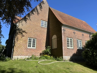 Hulmursisolering af præstegård i Holsted nær Vejen