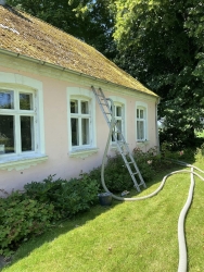 Hulmursisolering i Viuf ved Kolding
